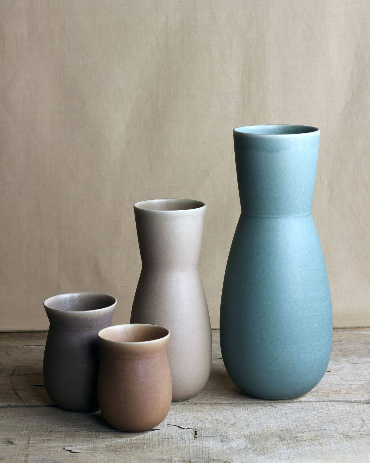 Cécile Preziosa, Vases, h 12, 14, 26 et 36 cm