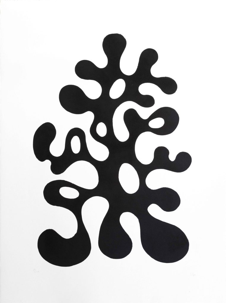 Hélène See, Gravure, 2023, encre noire sur papier n°3/10, h. 77 x 56 cm