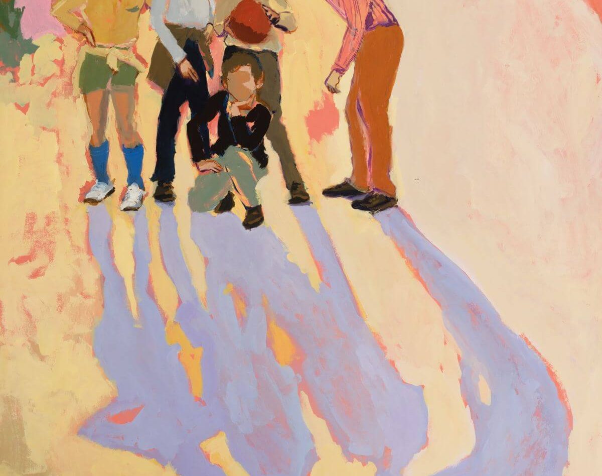 Viriginia Crofts, Les Chenapans, 2026, acryllique mate sur toile, h 191 x 132 cm